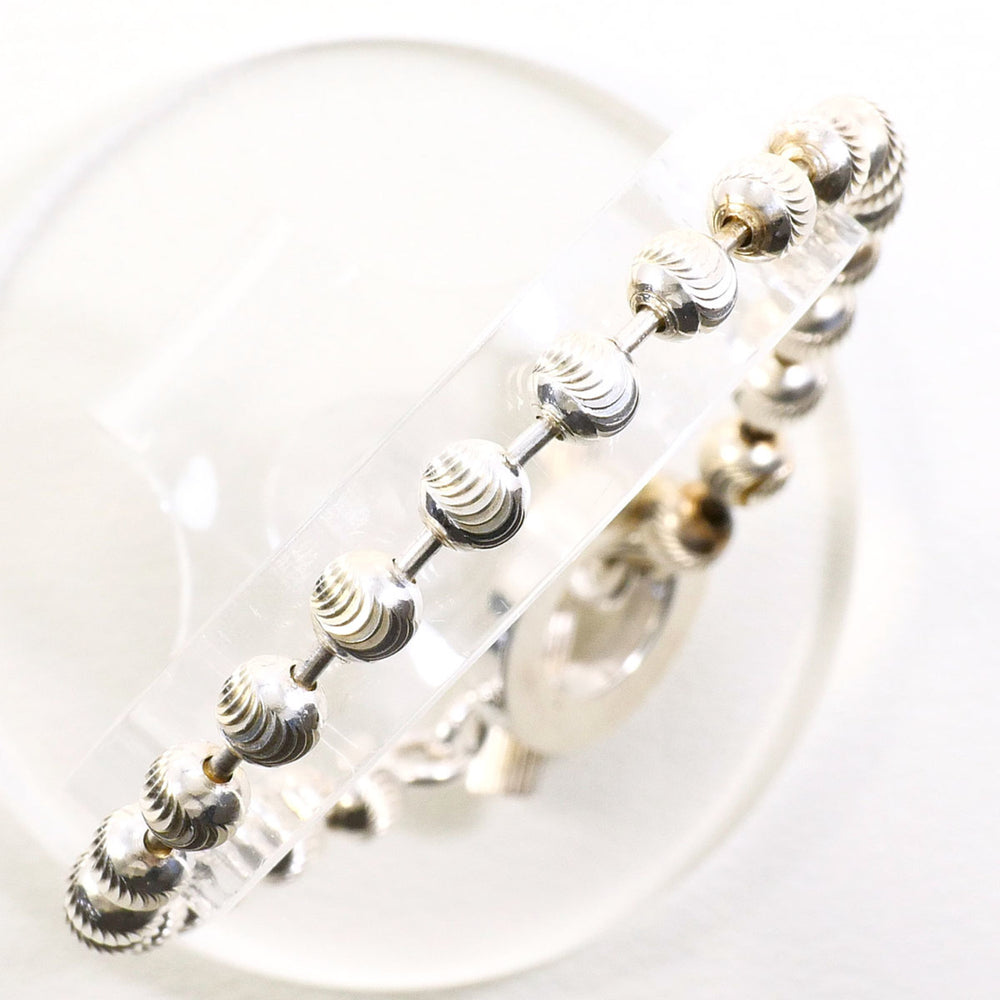 Gucci ball chain silver bracelet, total weight 14.4g, 18cm, jewelry — Like New
