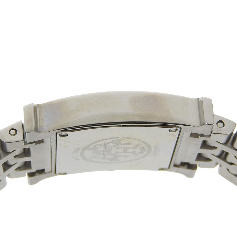 Hermes HERMES H Watch Wristwatch Diamond Bezel HH1.230 Stainless Steel Quartz Analog Display Silver Dial Women's — Very Good