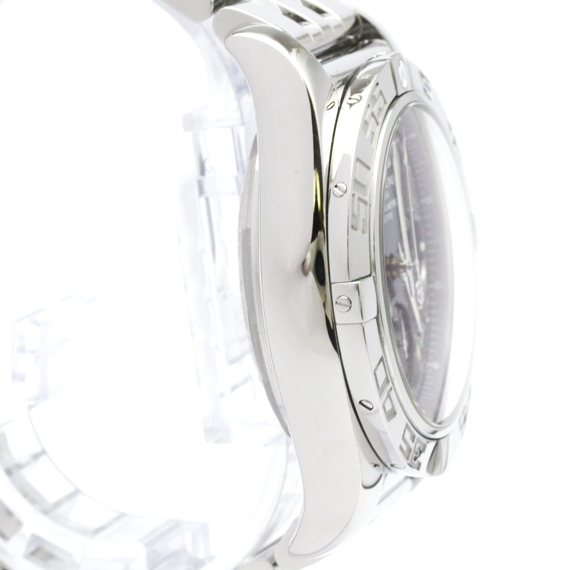 BREITLING Chronomat 44 Japan LTD MOP Steel Mens Watch AB0111 Polished — Very Good