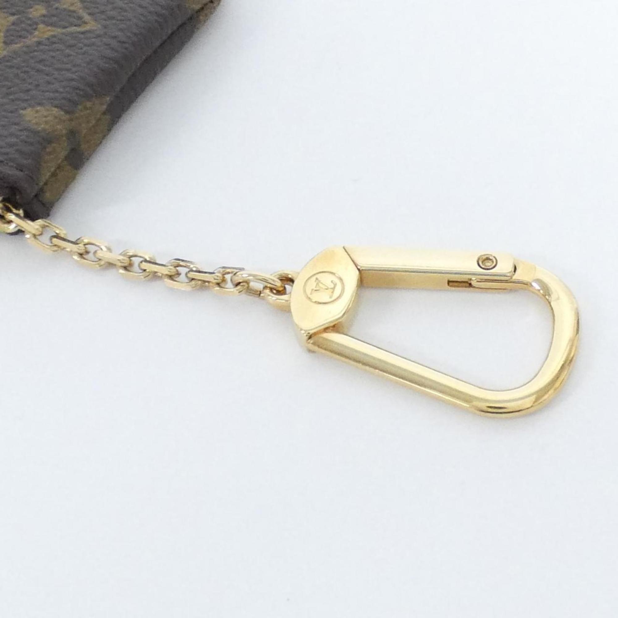Louis Vuitton Monogram Pochette Cle M62650 Coin & Key Case