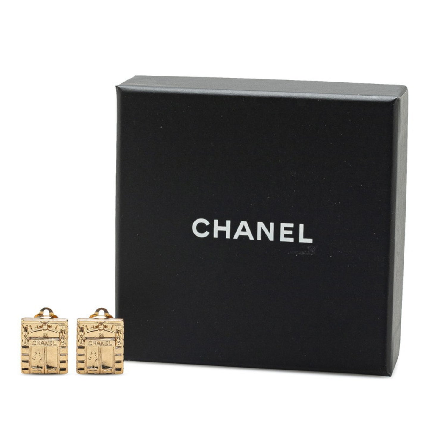 Chanel Earrings Gold Plated Women's CHANEL