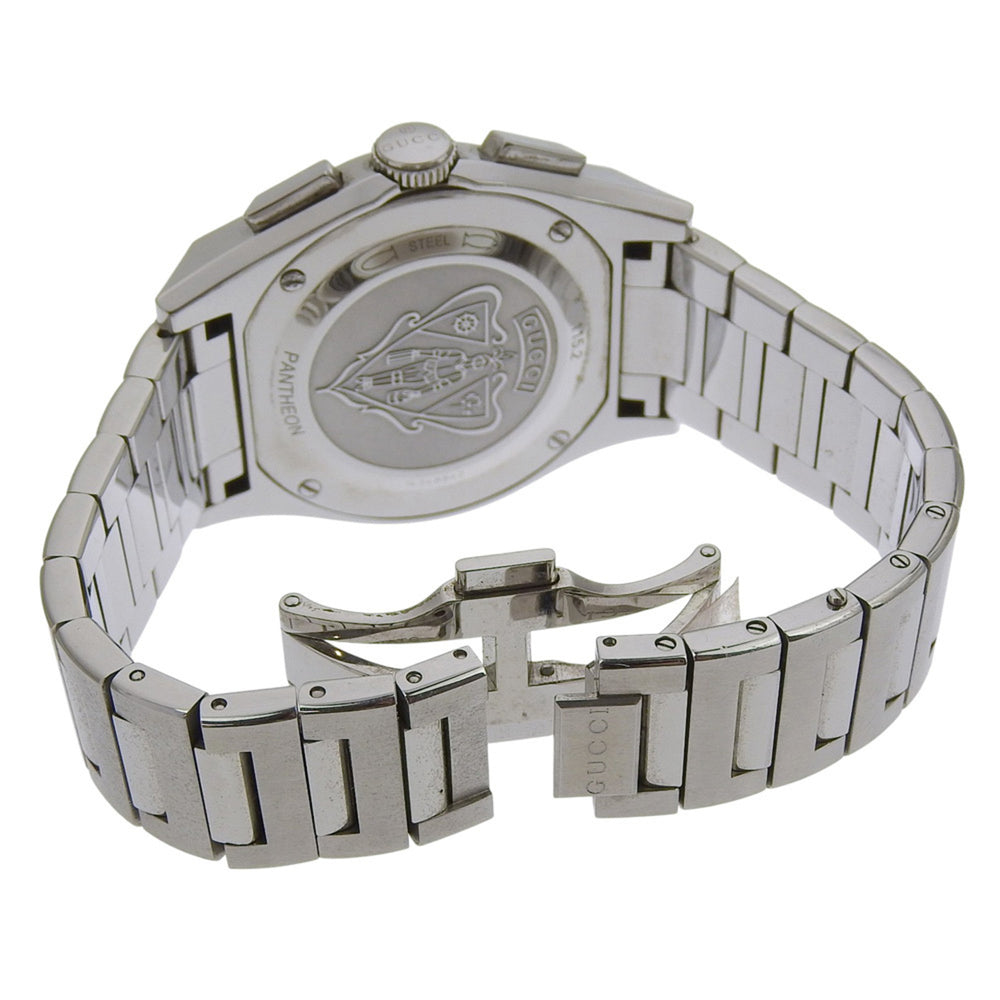 Gucci Pantheon Men's Watch 115.2/YA115235 Stainless Steel Quartz Chronograph with Black Dial — Very Good