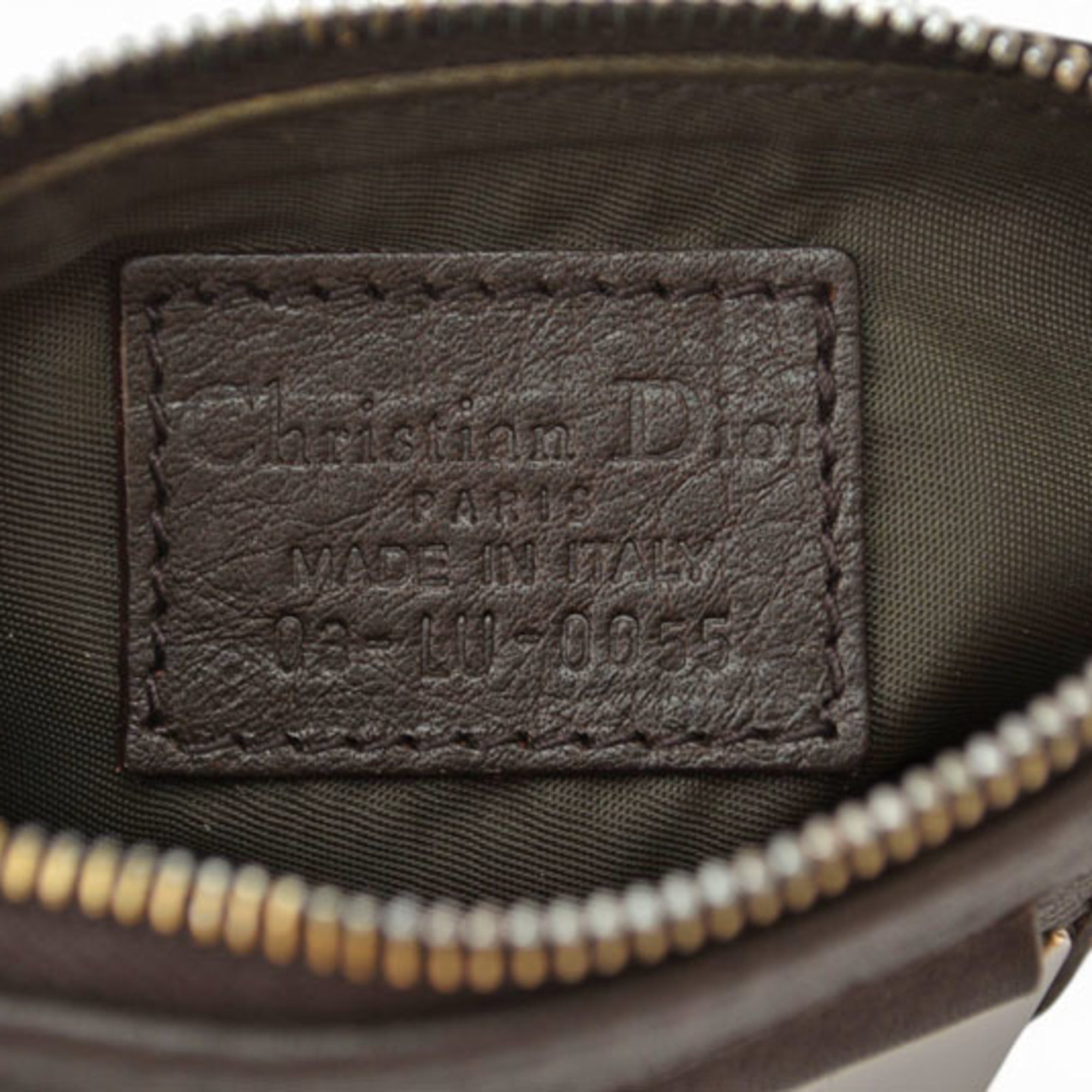 Christian Dior Key Pouch Coin Case - Street Chic Beige Brown — New - Store Return