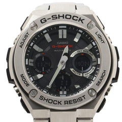 CASIO GSHOCK GSTEEL GSTW100 Series (GSTW110D1AJF) Men's Analog-Digital Watch in Black and Silver with Resin/Stainless Steel — Very Good