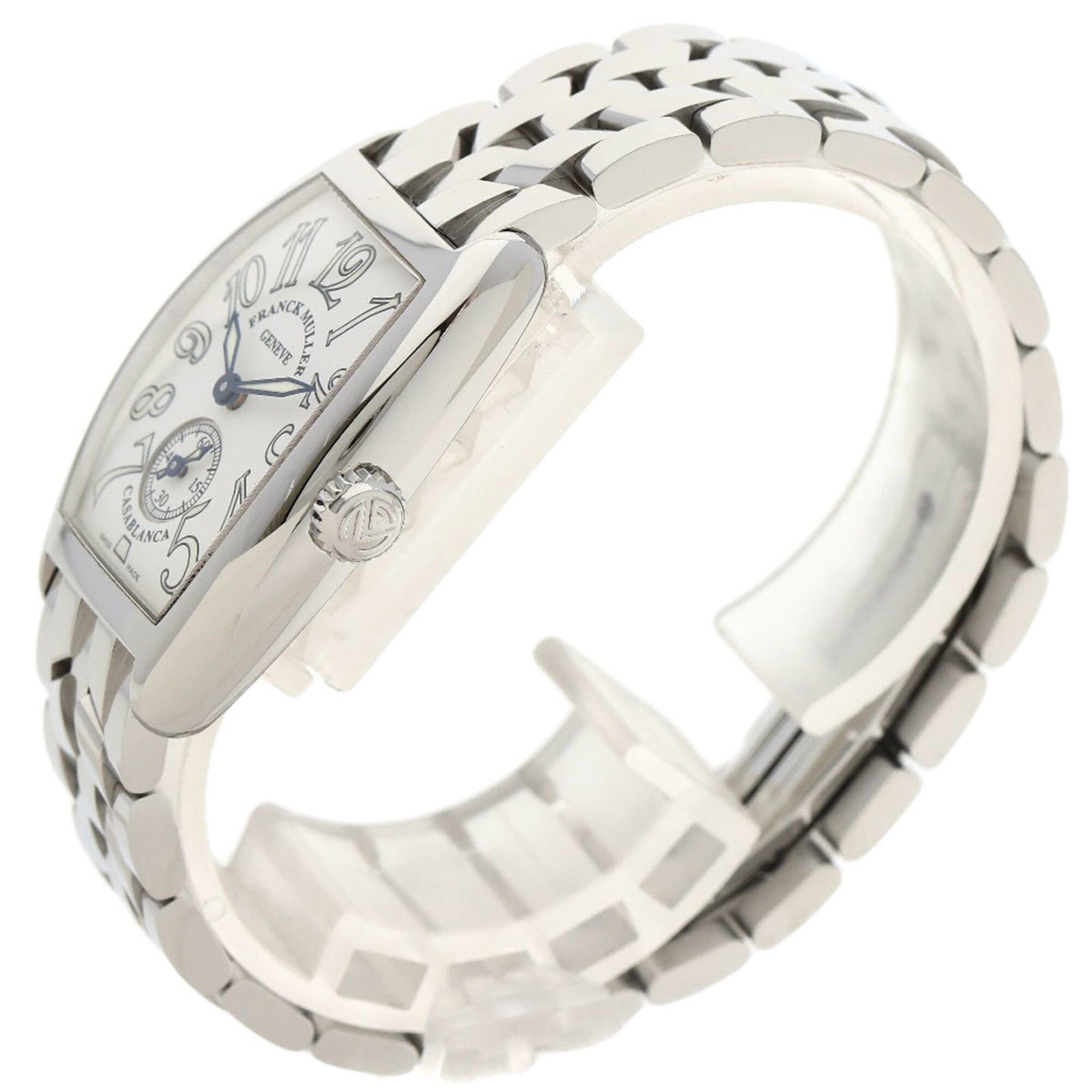 Franck Muller 1750S6 Tonneau Curvex Watch Stainless Steel SS Ladies FRANCK MULLER — Very Good