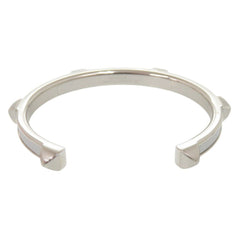 Unused Hermes Athena H500373 Metal Chevre Sham Kila Argent Silver Hardware Bracelet Bangle 0475HERMES — Like New