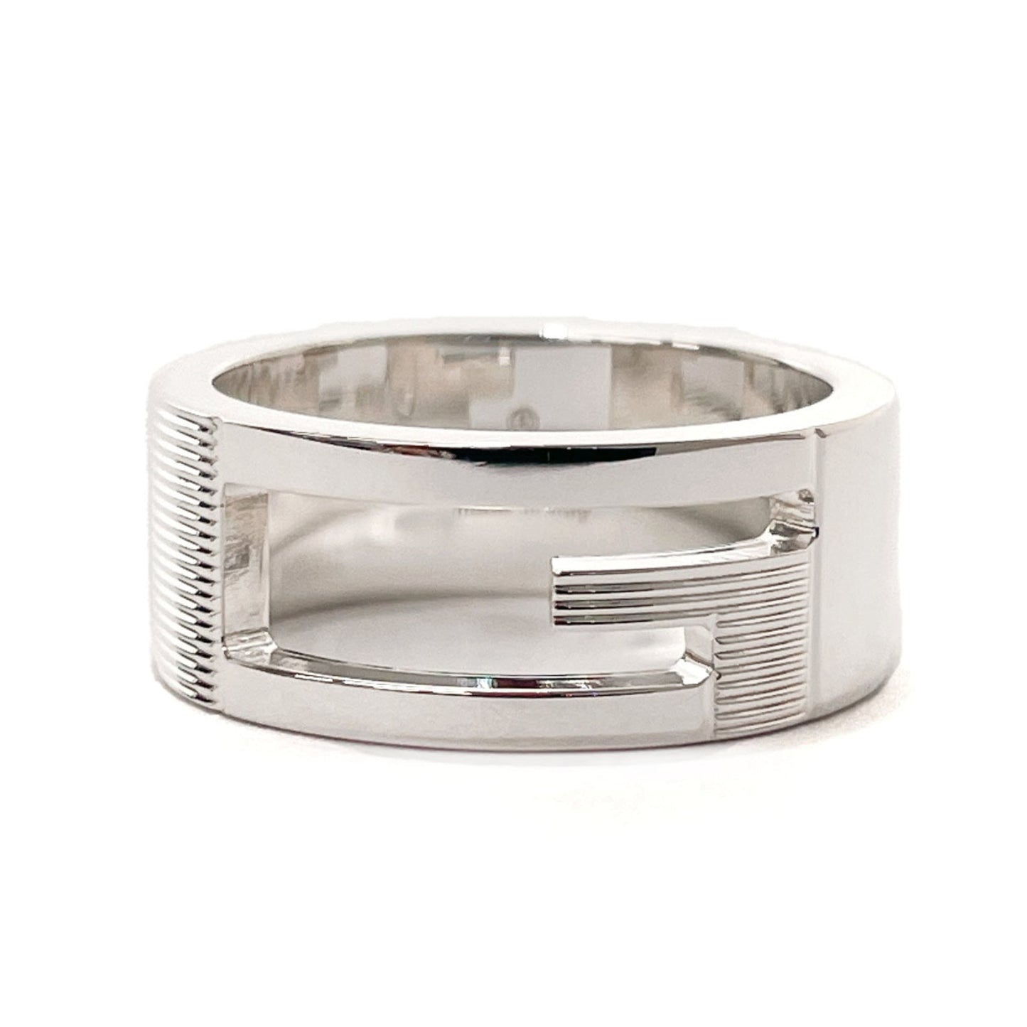 Gucci Branded Cutout G Ring/Ring Silver 925 GUCCI Women's