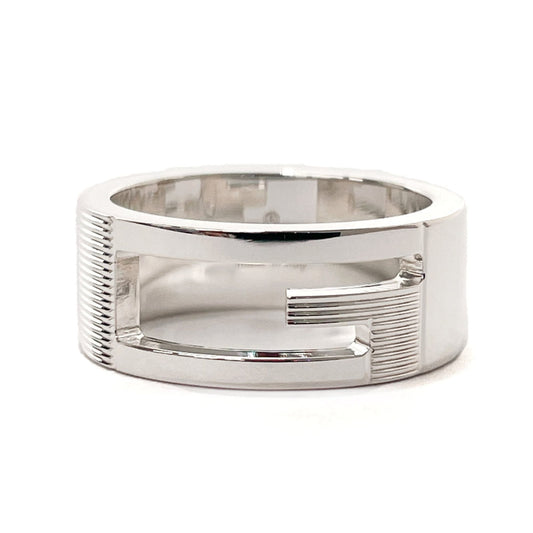 Gucci Branded Cutout G Ring/Ring Silver 925 GUCCI Women's