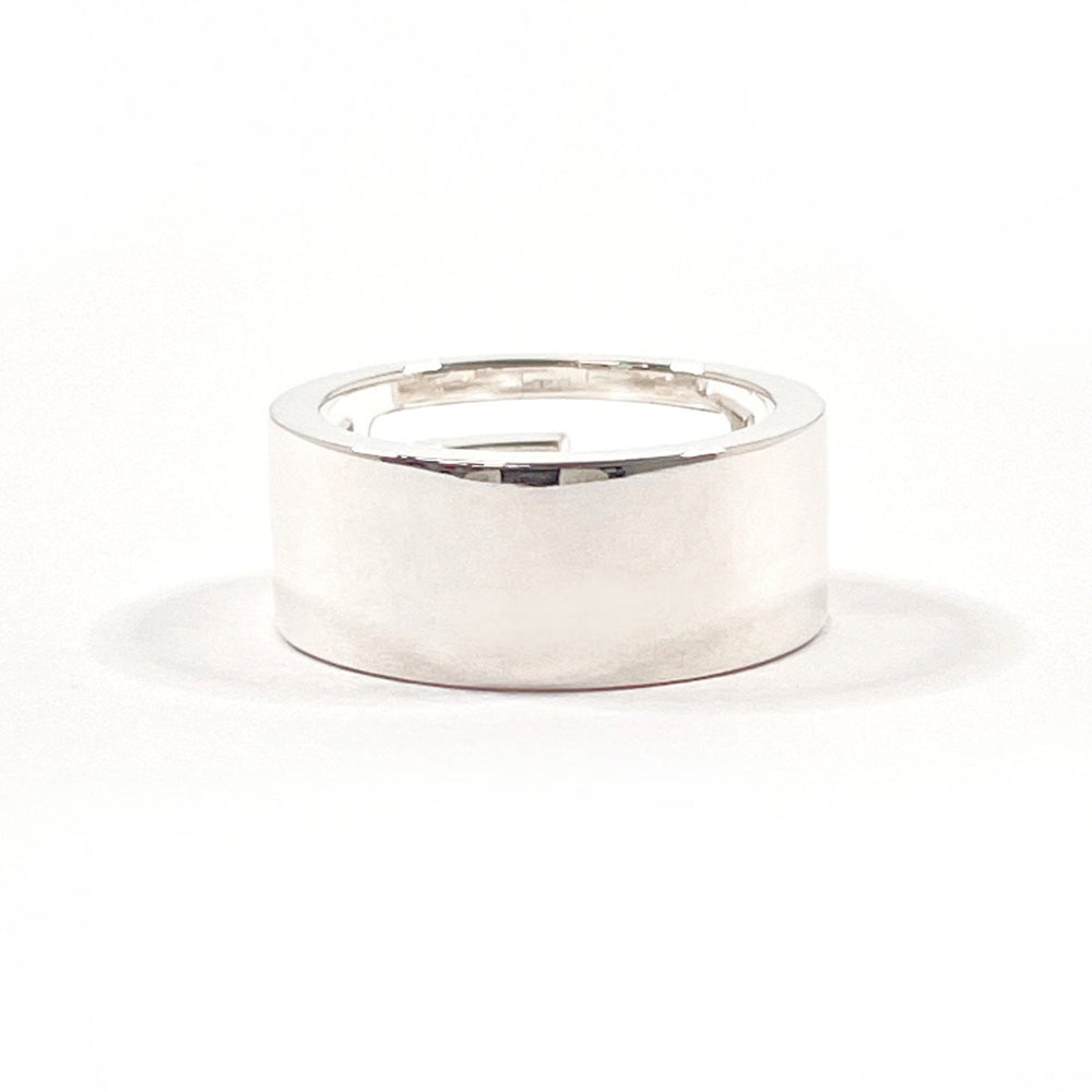 GUCCI Branded Cutout G Ring, Sterling Silver 925, Size 10, Silver, Women's — Like New
