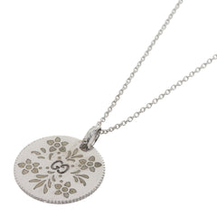 Gucci Icon Bloom Circle Necklace 18K White Gold Women's GUCCI — Like New