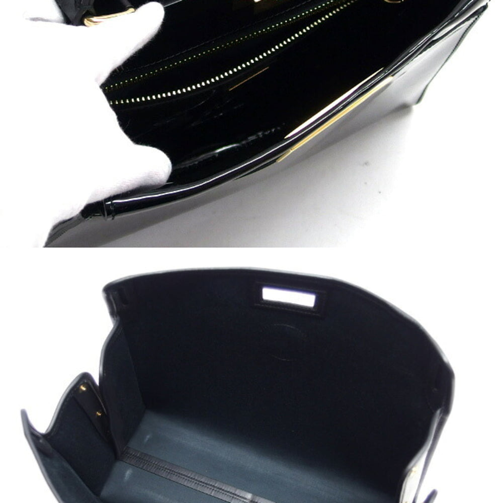 Fendi Peekaboo Zucca Pattern Definer Patent Handbag — Like New