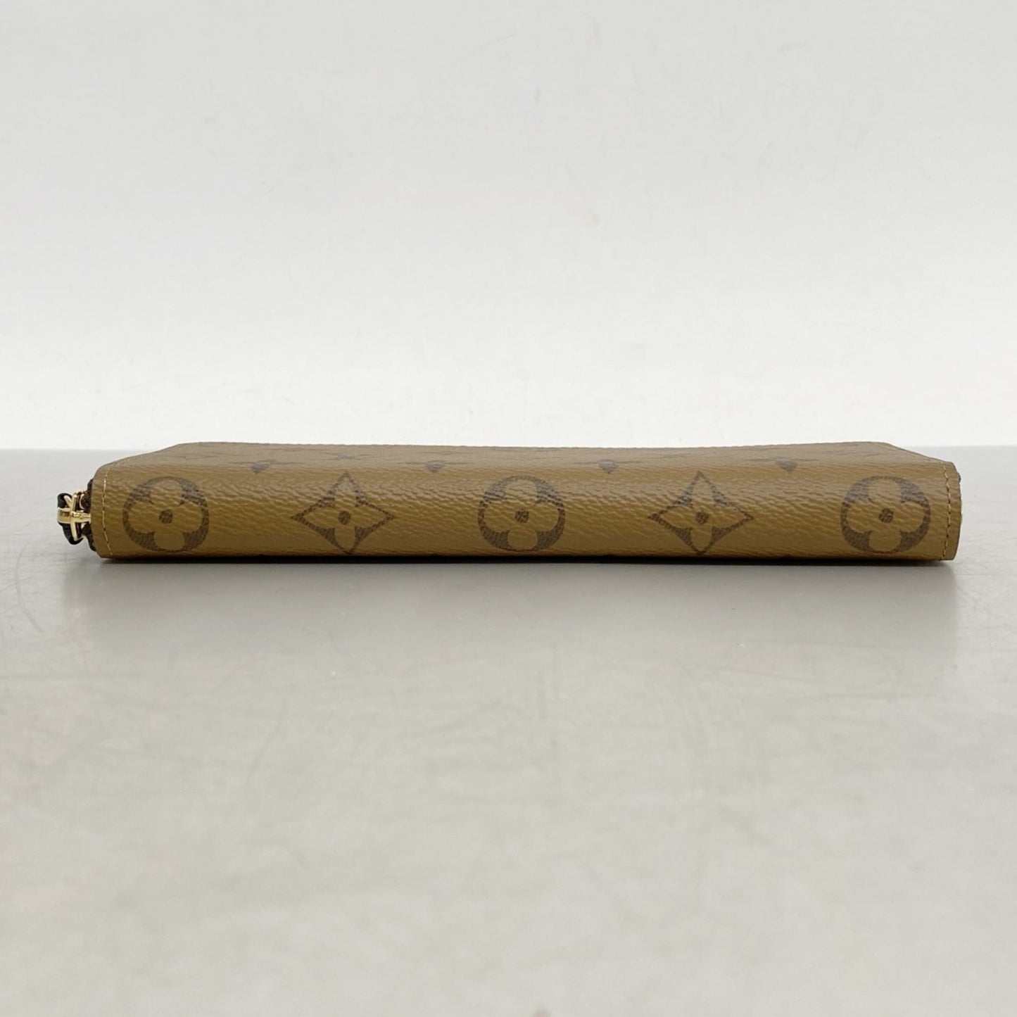 Louis Vuitton Monogram Reverse Portefeuille Clemence Long Wallet M82336 Brown Women's