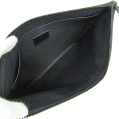 Louis Vuitton Taiga Rainbow Pochette M30347 Men,Women Clutch Bag Black,Multi-color — Like New