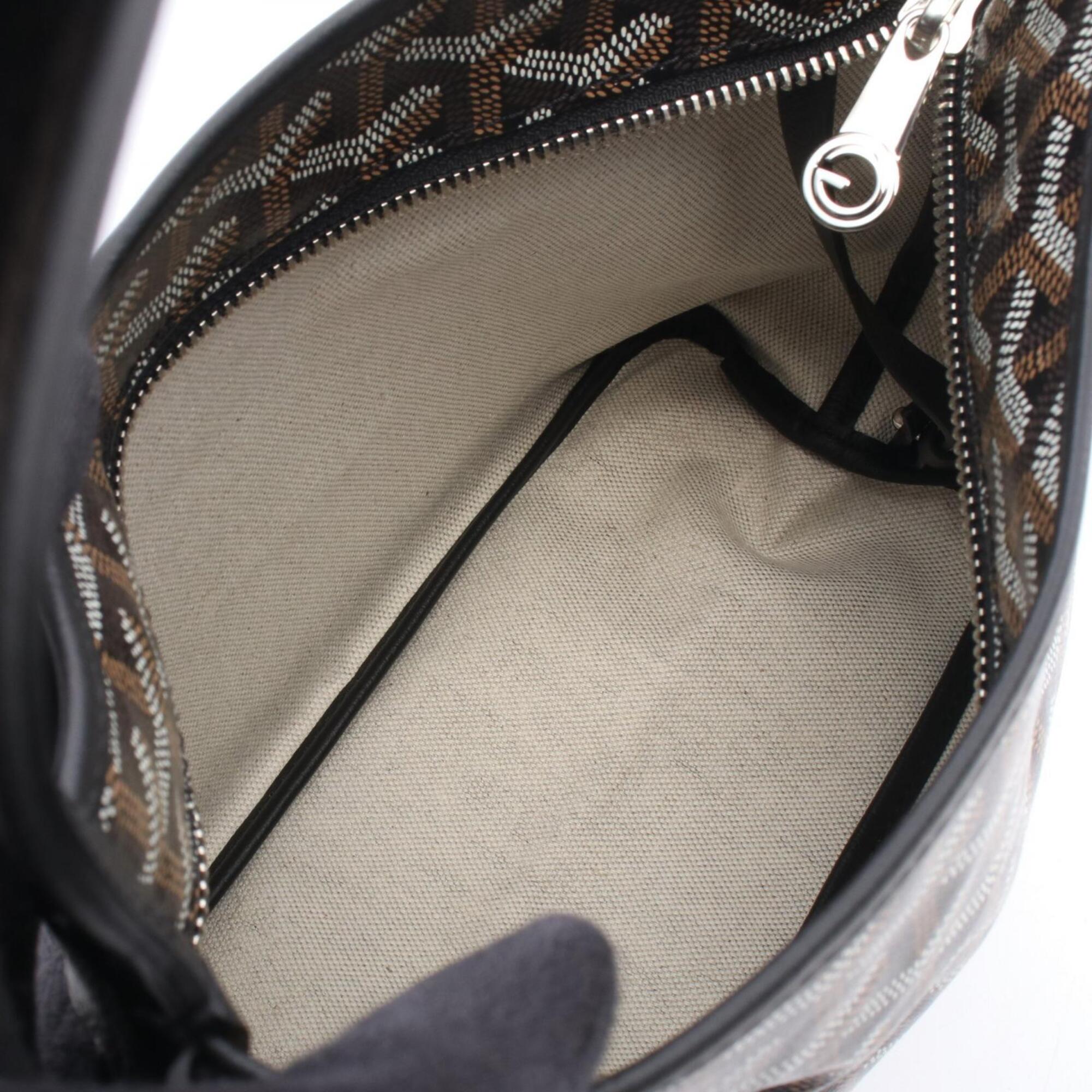 Goyard Boheme Mini Hobo Bag Handbag - Coated Canvas Leather Women's Black, White, Brown — New - Store Return