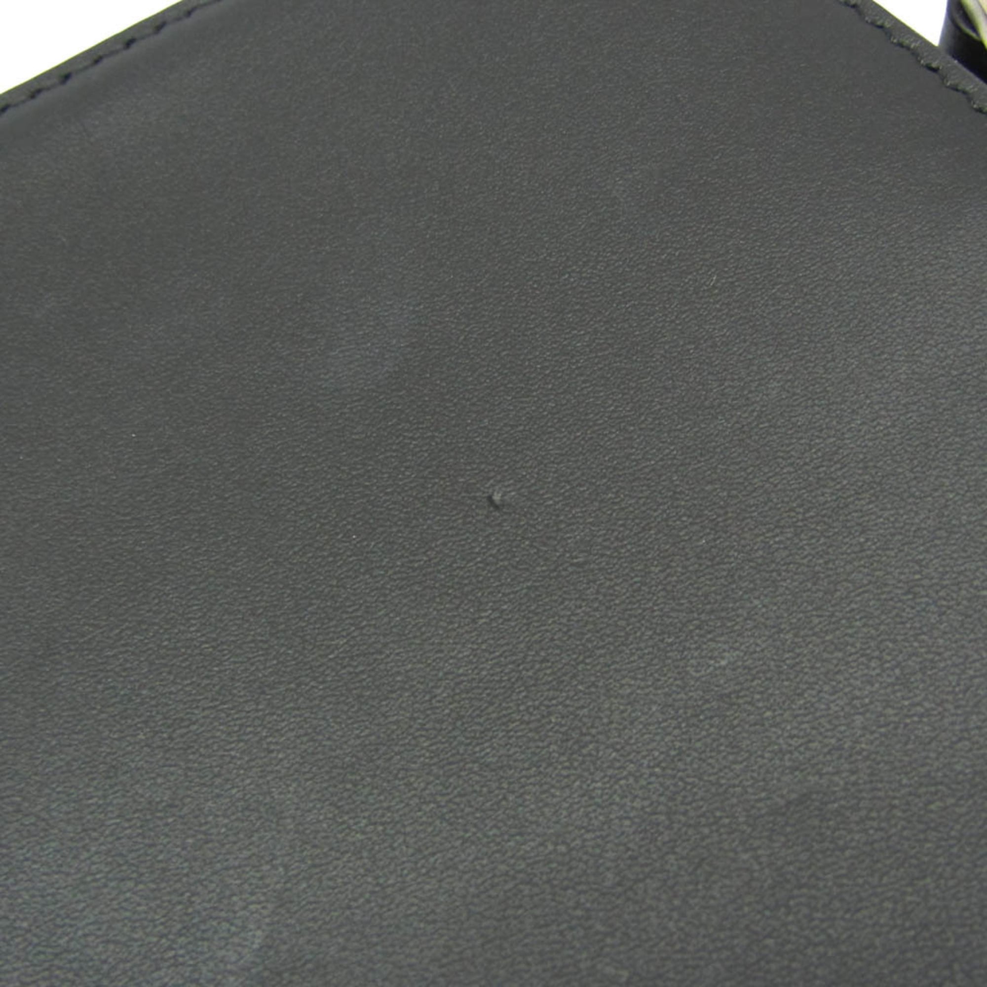 Salvatore Ferragamo AU-24 1469 Men's Leather Shoulder Bag Black