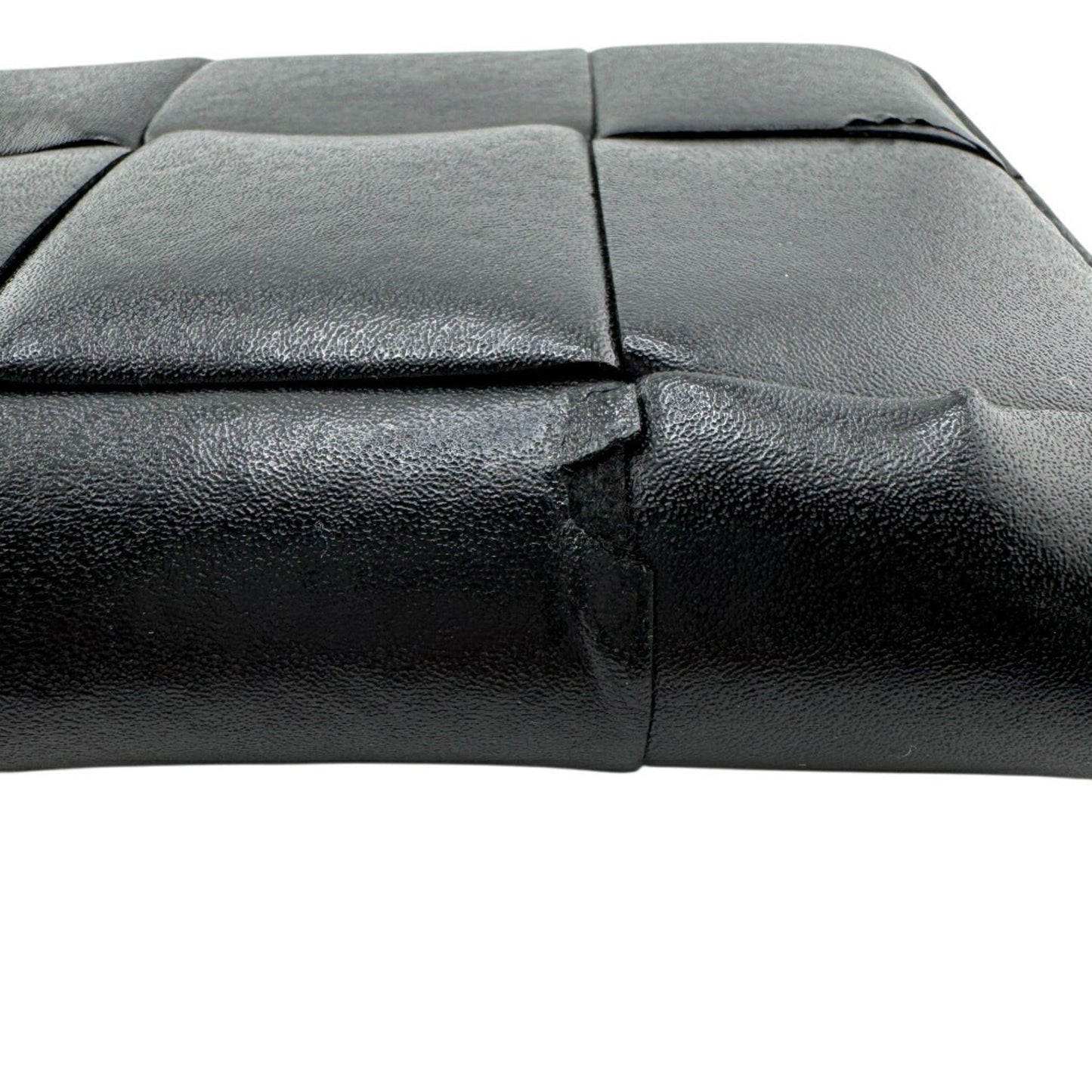 Bottega Veneta BOTTEGAVENETA Cassette Round Long Wallet Black Men's