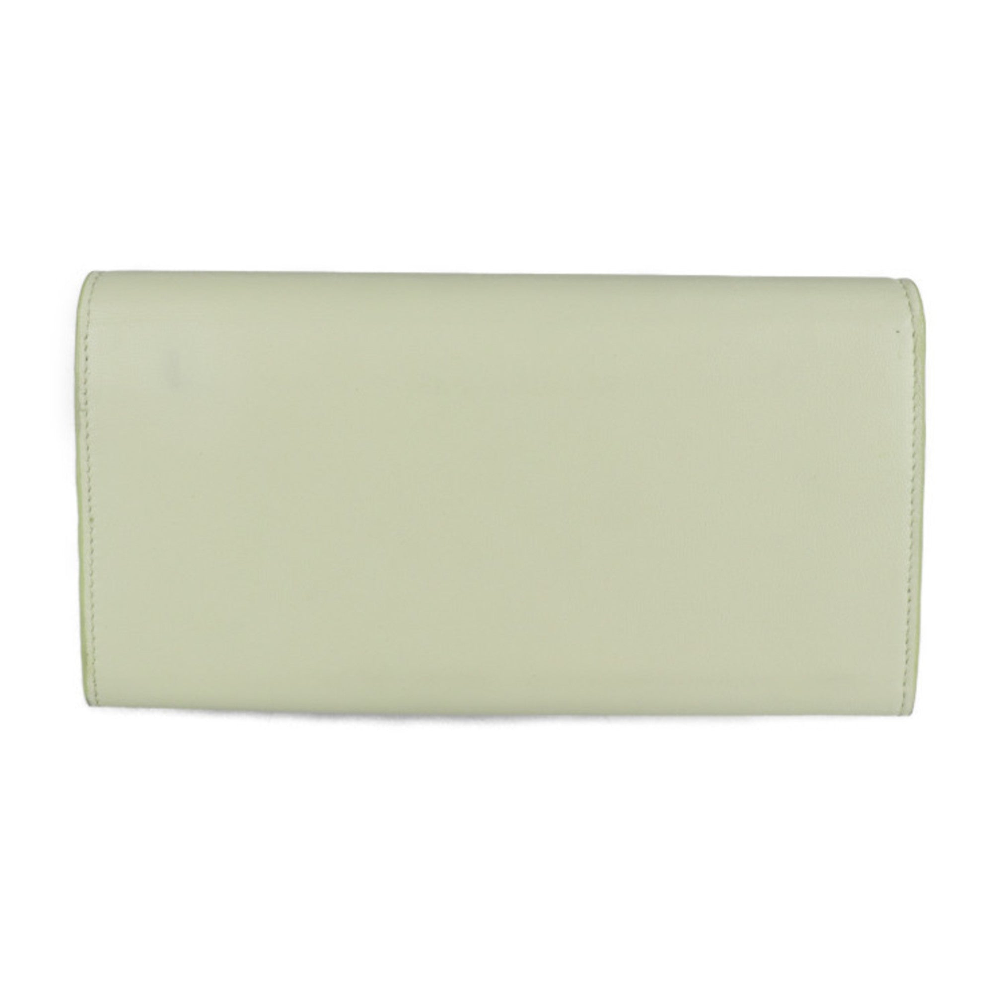 BALENCIAGA Classic Continental Wallet Long 354958 Leather Light Yellow Bi-fold R2130103001376