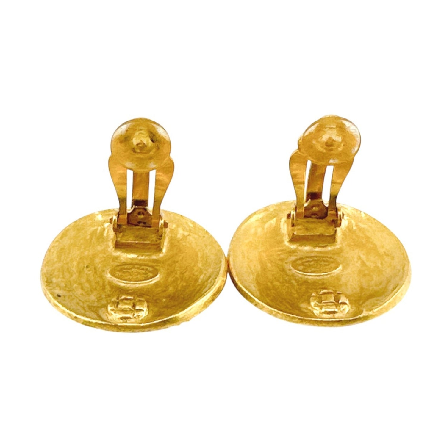 CHANEL Earrings Coco Mark Gold
