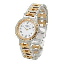 Hermes Clipper Watch CL3.240 Quartz White Dial Stainless Steel Women's HERMES — Good