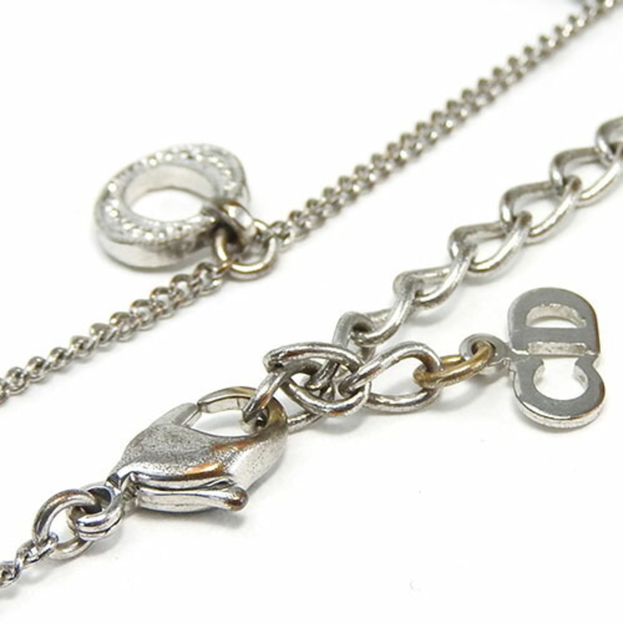 Christian Dior bracelet CD rhinestone silver plated accessories for women jewelry