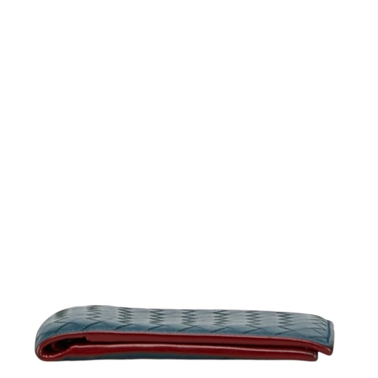 Bottega Veneta Intrecciato Bi-fold Wallet in Blue, Green, and Red Leather for Women