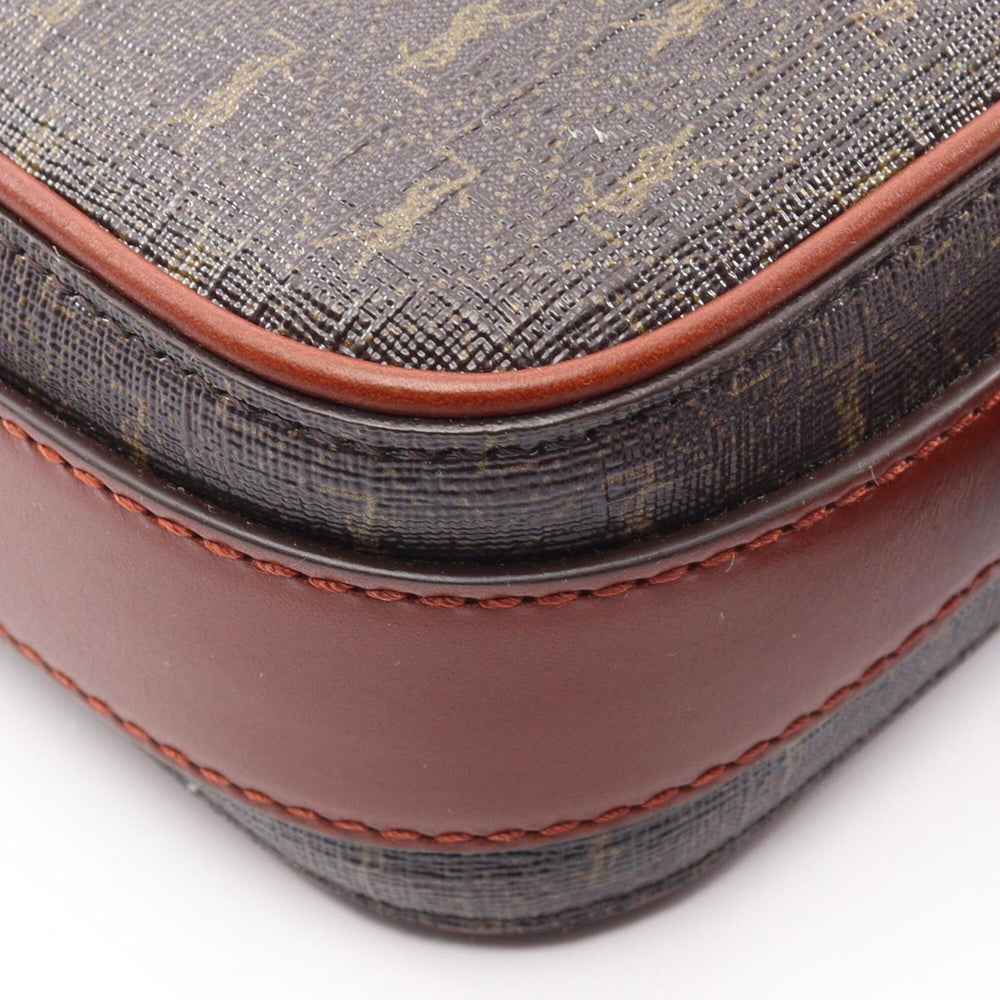 Yves Saint Laurent Saint Laurent Paris Monogram Camera Bag, Shoulder Handbag, Coated Canvas, Leather, Women's, Brown, 669957 — New - Store Return