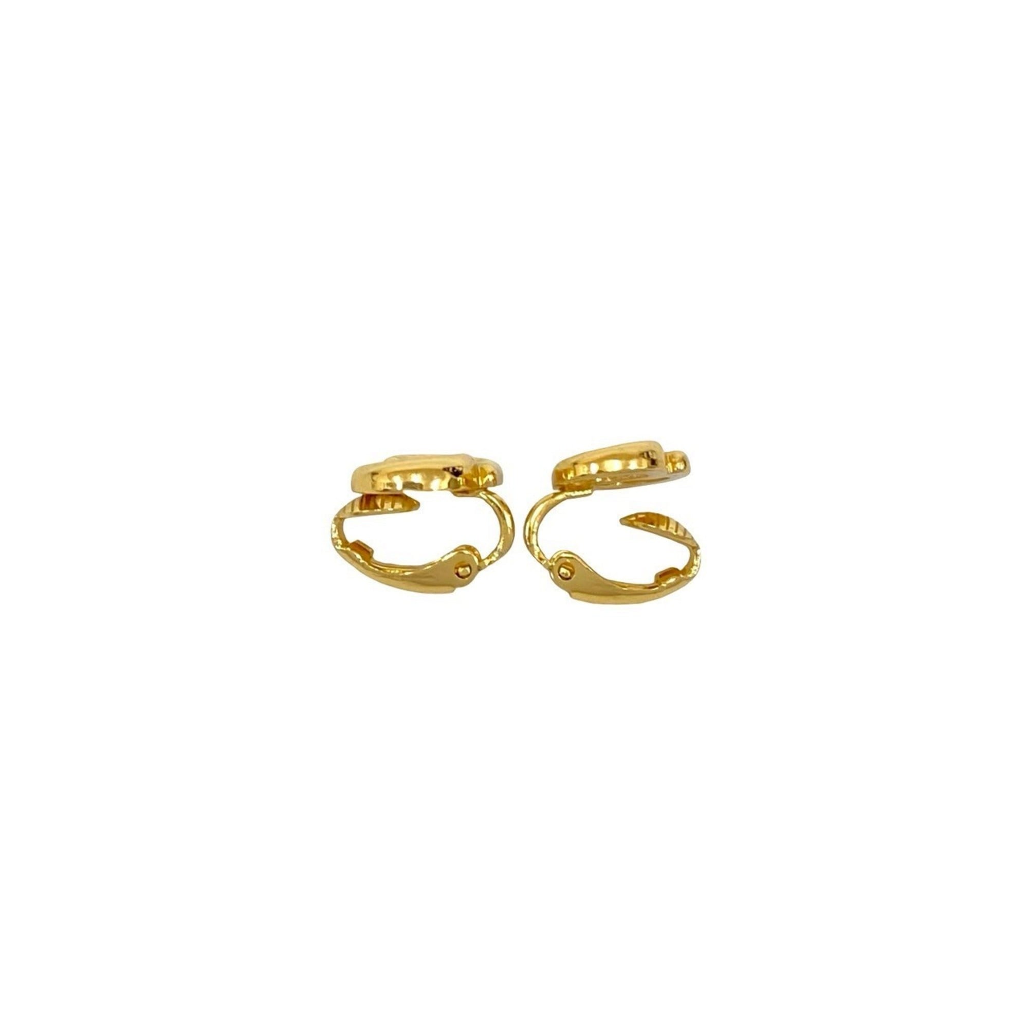 Christian Dior CD GP Earrings and Ear Cuffs, Gold, 10742