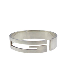 Like new Gucci G Cutout Sterling Silver Bangle 0976GUCCI — Like New