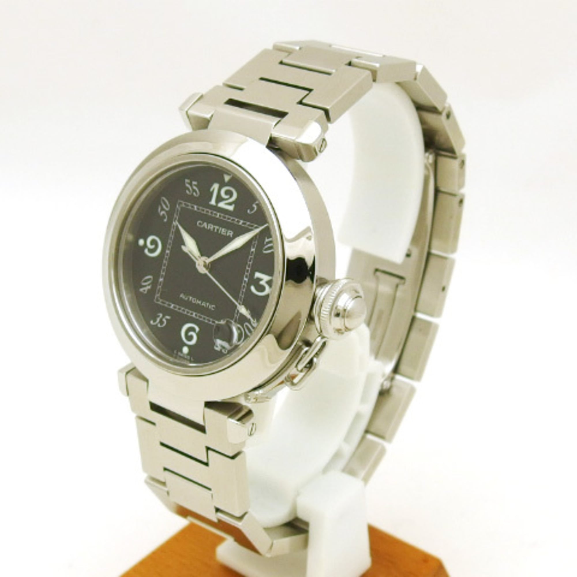 Cartier Pasha C 35mm black dial SS 20180320 — Very Good