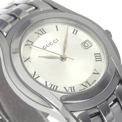Gucci G-Class Watch 5500M Stainless Steel Quartz Analog Silver Dial Men's — Good