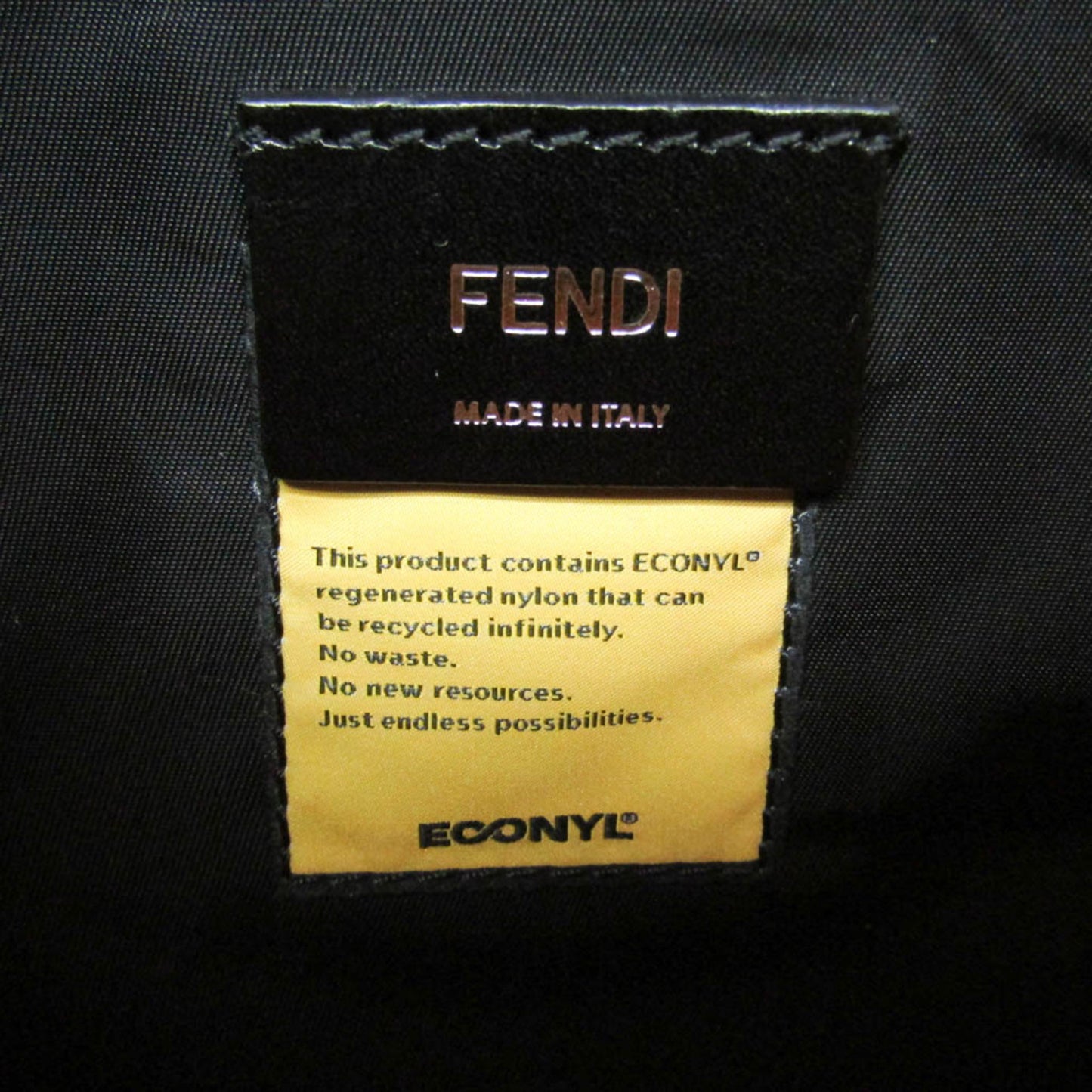 Fendi Fendines 7VZ067 Men,Women Nylon Backpack,Sling Bag Yellow