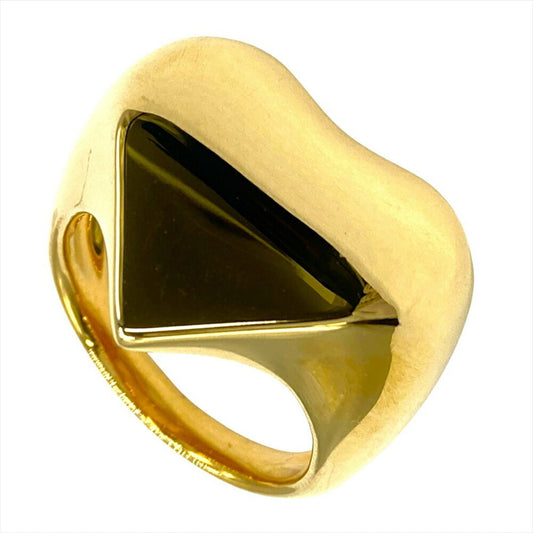 Prada Eternal Gold Heart Ring #15, 18KYG (15.1g), Yellow Gold, Women's
