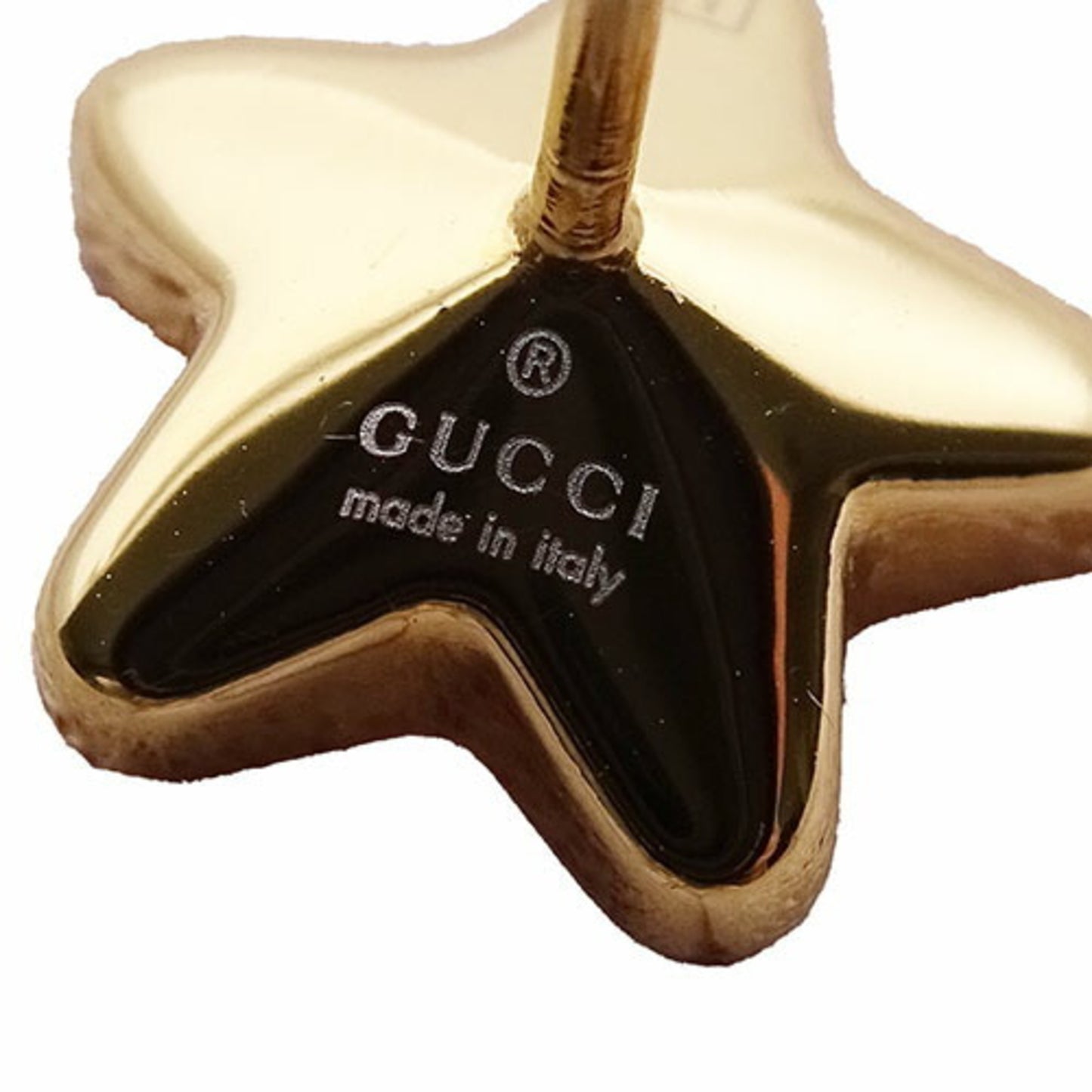 Gucci Earrings for Women, Rhinestone, Crystal, Gold, Star, Script, Single Earring, One Ear