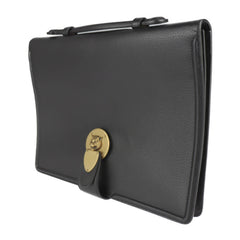 GUCCI Gucci Business Bag 495655 Leather Black Cat Head Clutch — Like New