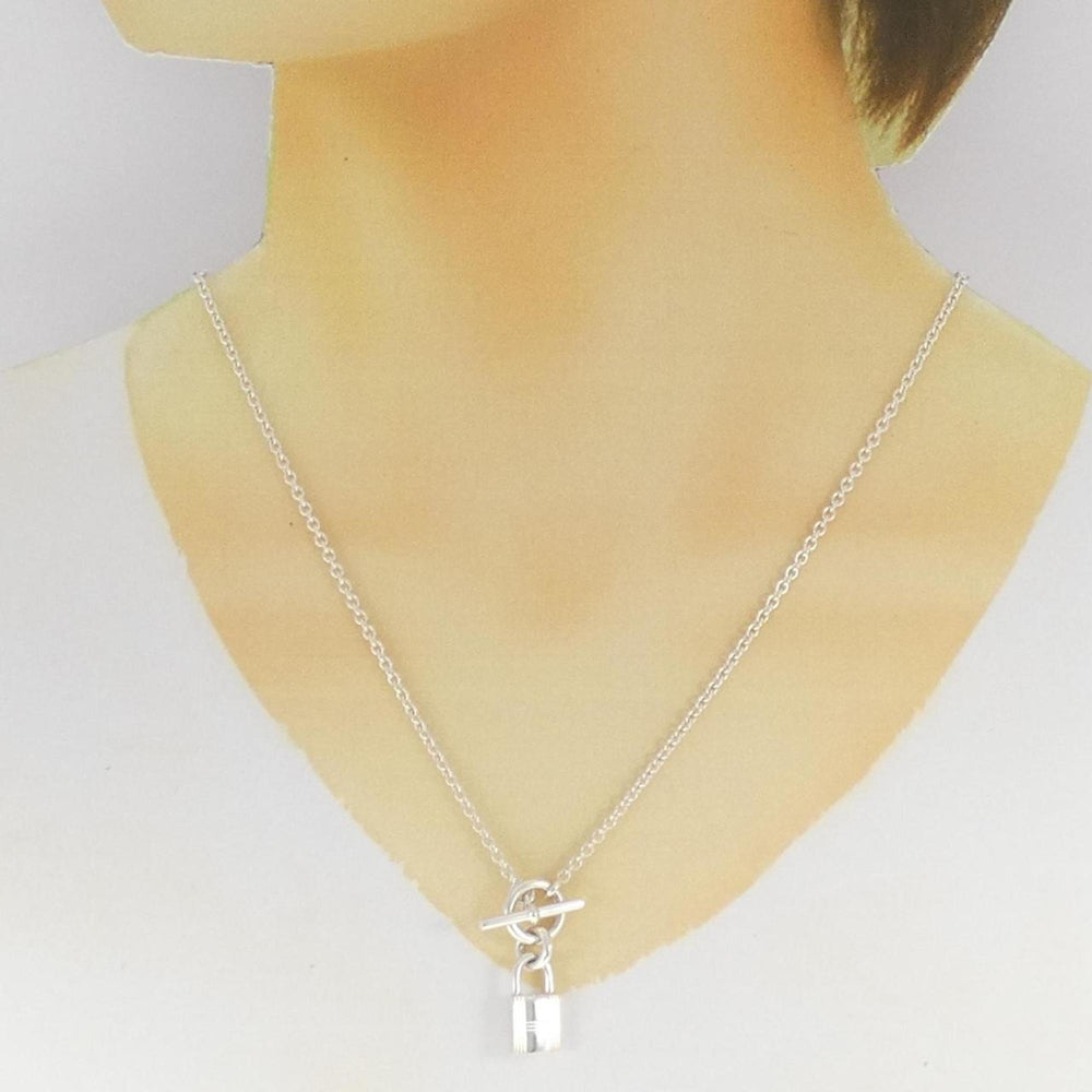 Hermes Amulet Padlock Necklace — Like New