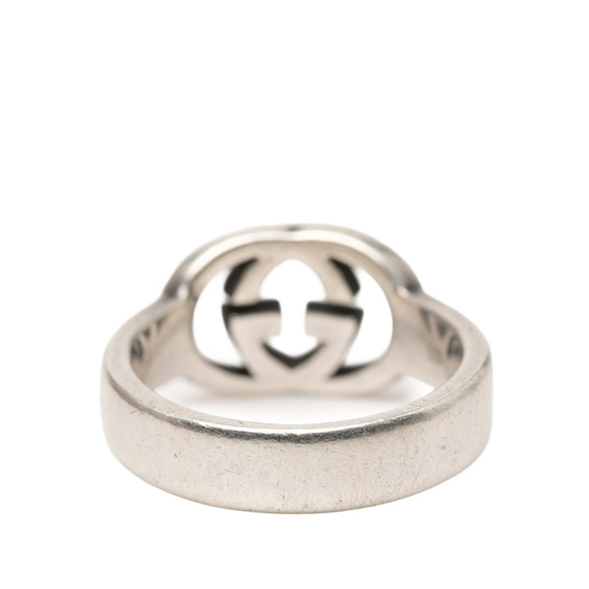 Gucci Interlocking G Ring #15 SV925 Silver Women's GUCCI