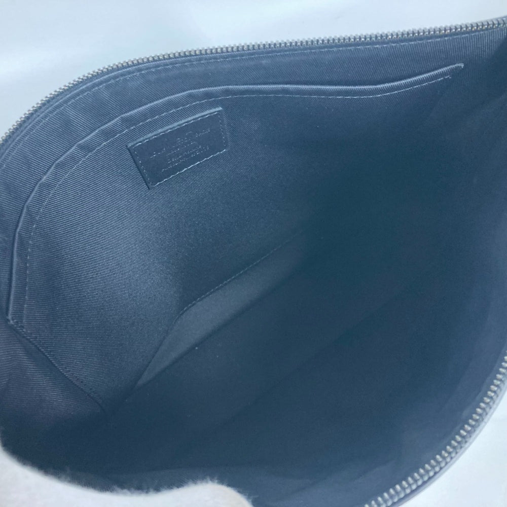 LOUIS VUITTON M63268 Dark Infinity Pochette Cosmos Pouch Clutch Bag Leather Men's Black — Like New