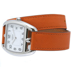 HERMES Cape Cod Tonneau Double Tour CT1.710.130.W0R1 Men's Watch SS x Swift 40575 — Very Good