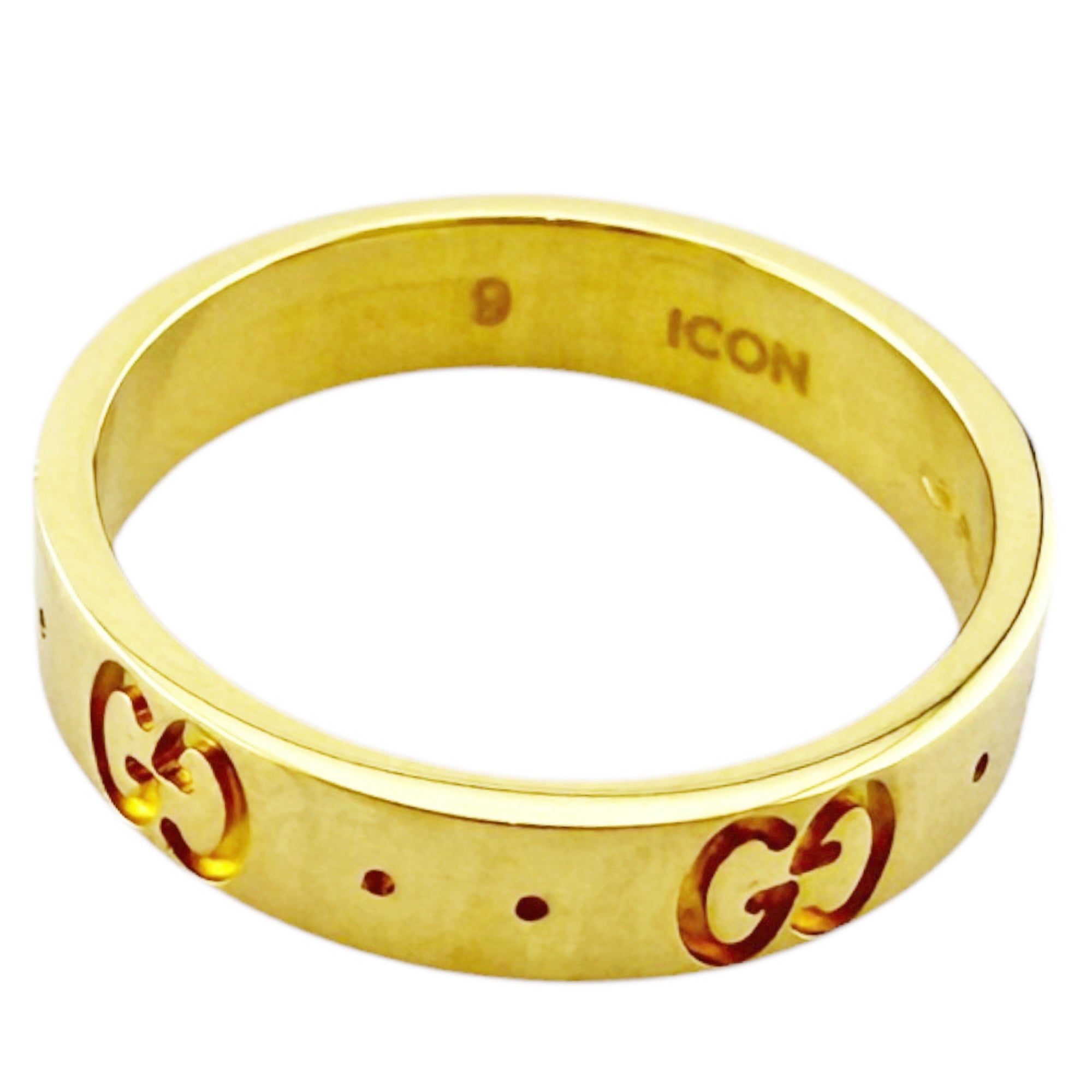 Gucci Icon Ring, 18K Yellow Gold, Women's — Like New