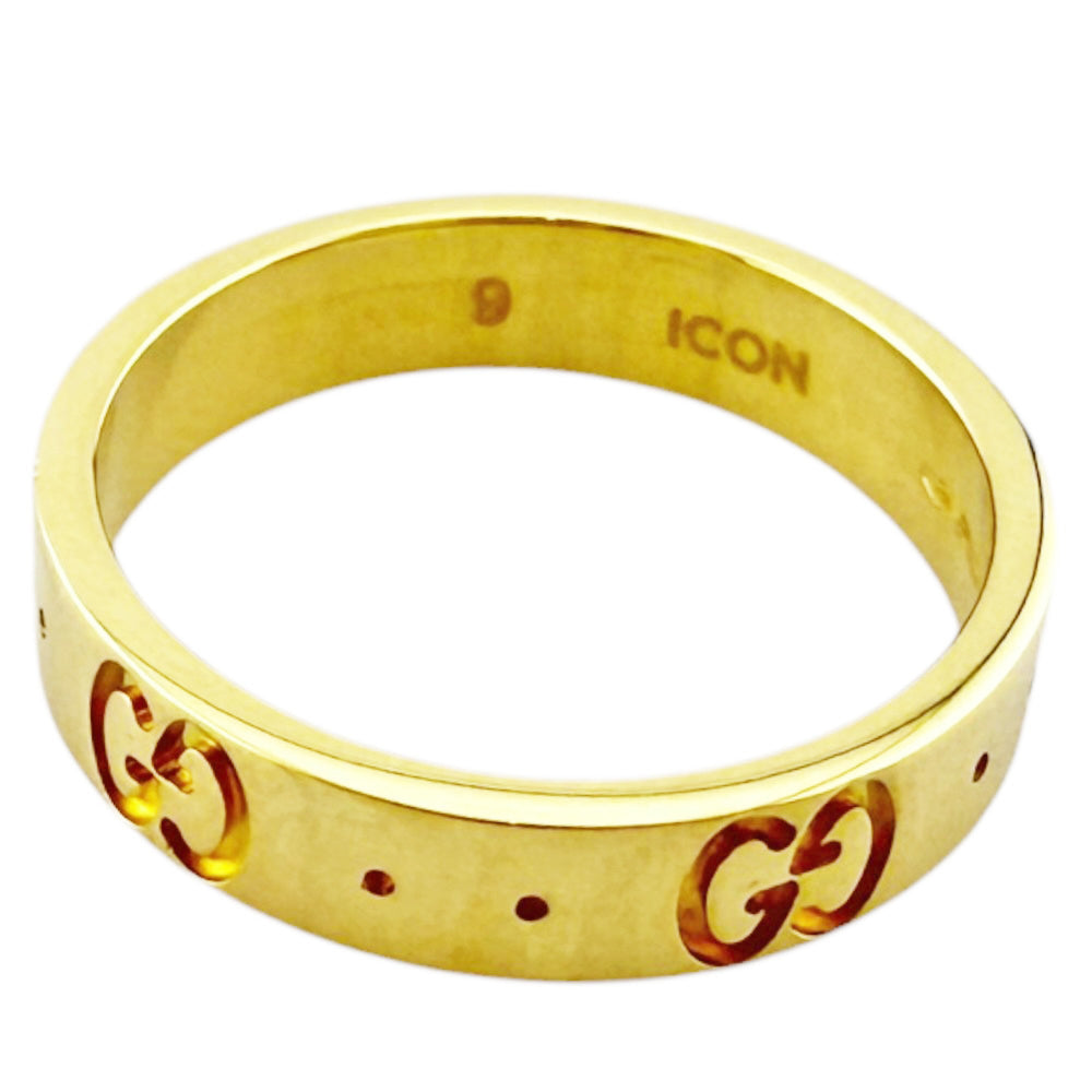 Gucci Icon Ring, 18K Yellow Gold, Women's — Like New
