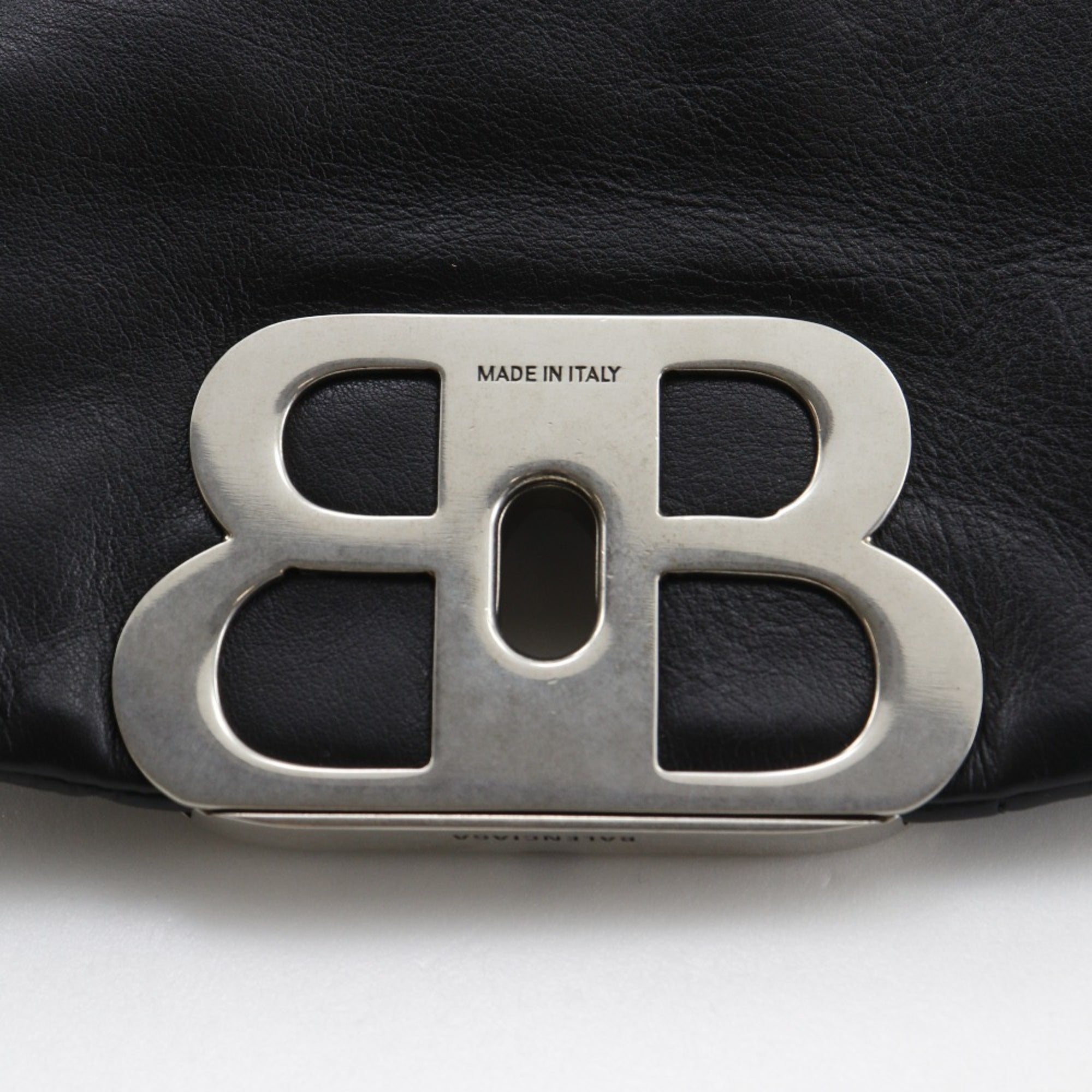 Balenciaga Monaco Shoulder Bag, Quilted, Calfskin, Black, A5 Size, Turn-Lock, Women's, 787896 — Like New