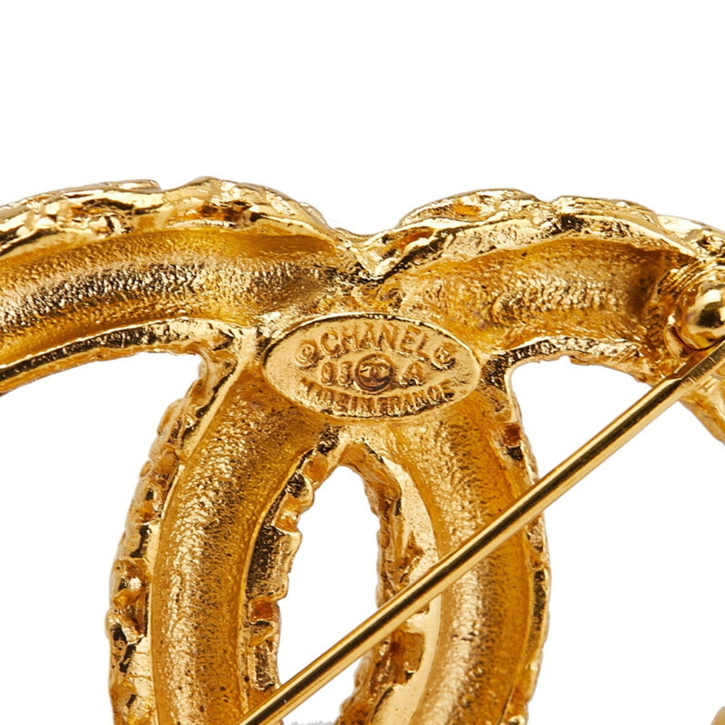 Vintage Chanel Coco Mark Lava Tassel Brooch, Gold Plated, Women's