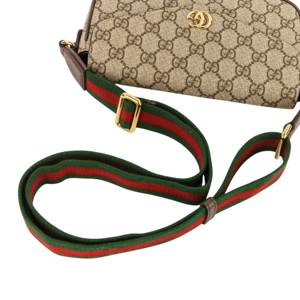 GUCCI Ophidia Web Line GG Supreme Shoulder Bag 764961 Brown Women's — Like New