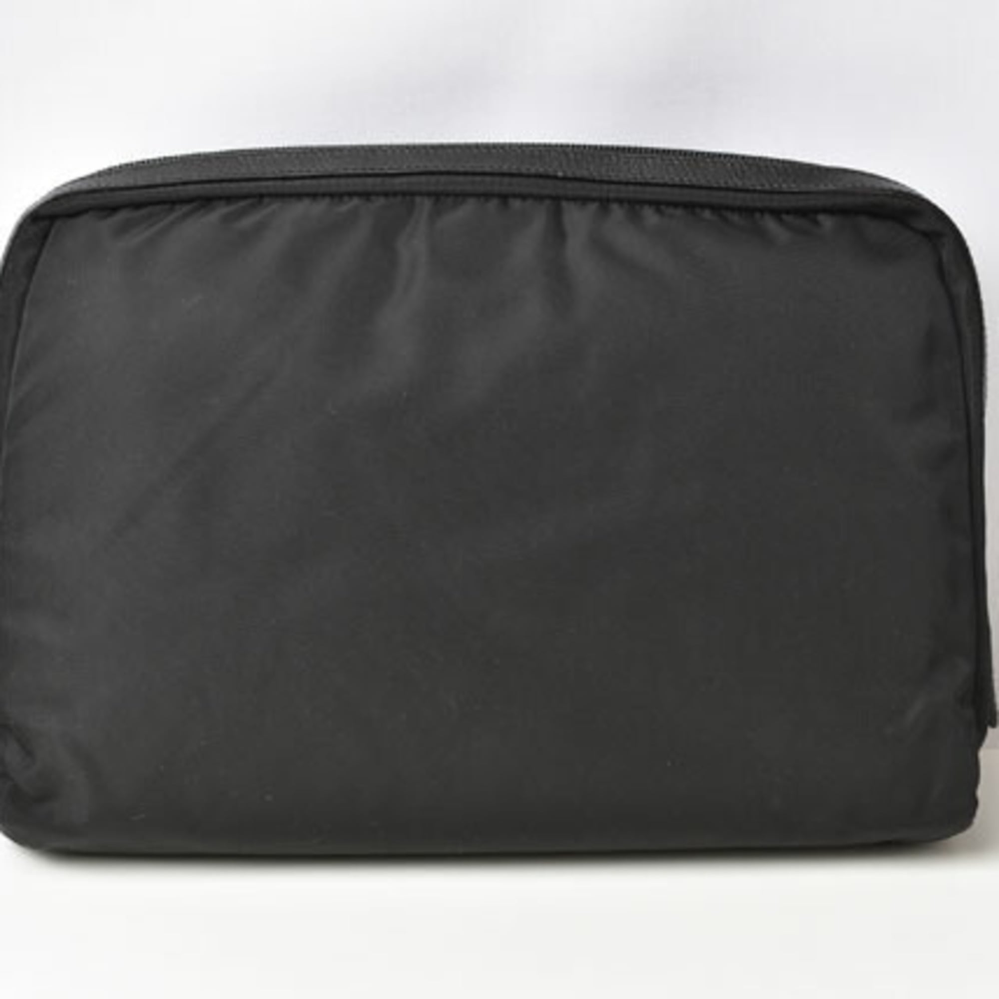 PRADA Pouch Travel Clutch VELA Nylon Black — Like New