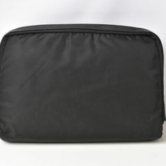 PRADA Pouch Travel Clutch VELA Nylon Black — Like New