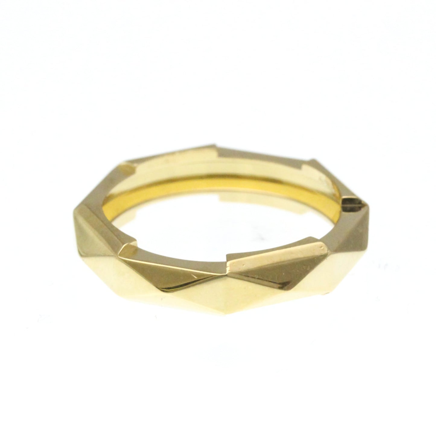 Gucci Studded Ring Yellow Gold (18K) Fashion No Stone Band Ring Gold