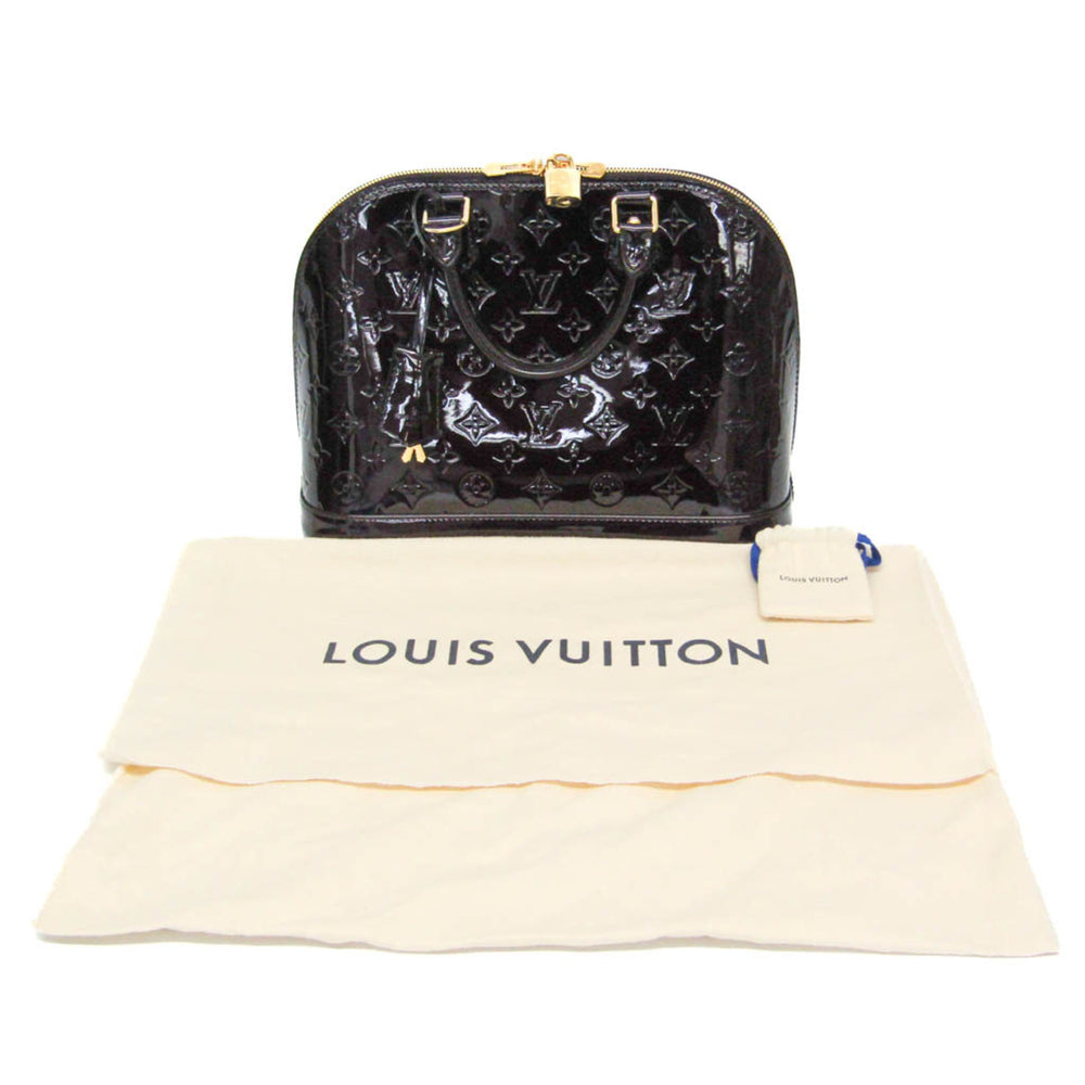 Louis Vuitton Monogram Vernis ALMA PM M91611 Women's Handbag Amarante — Like New