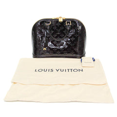 Louis Vuitton Monogram Vernis ALMA PM M91611 Women's Handbag Amarante — Like New