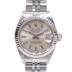 Rolex Datejust Ladies' Watch 69174 Automatic, R-serial number, circa 1988, Stainless Steel & White Gold, Automatic Winding, Silver Dial, C2249641 — Good