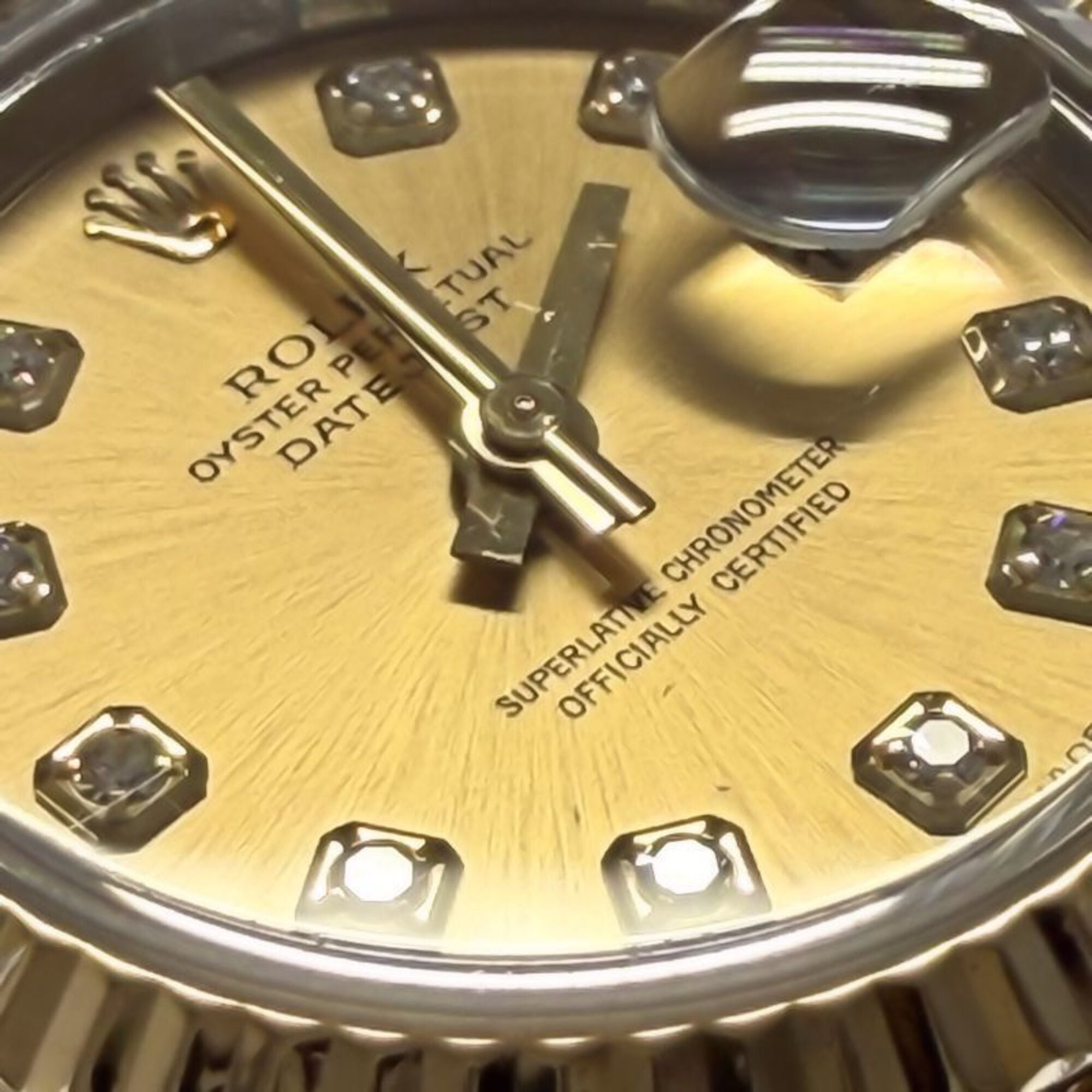 ROLEX Datejust 10P Diamond 179173G Women's Watch SSx18K Yellow Gold 40580 — Good